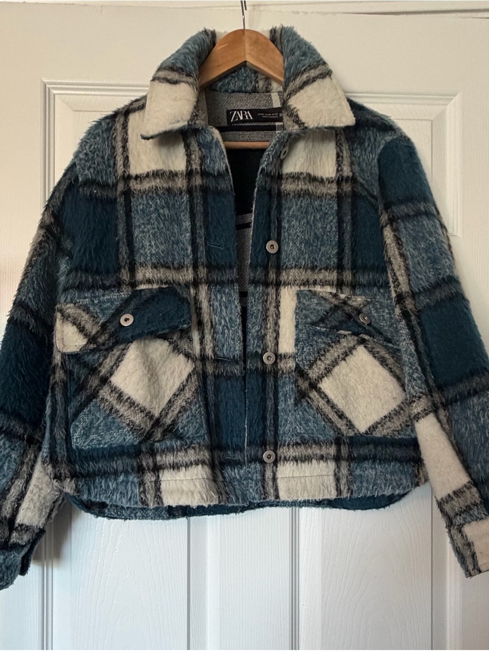 ZARA Plaid Cozy Jacket